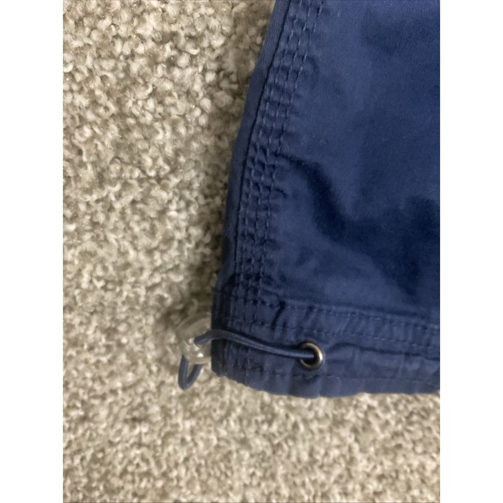 Style & Co Womens 10 Cargo Capri Pants Midrise Bungee Hem Uniform Blue - Picture 10 of 13